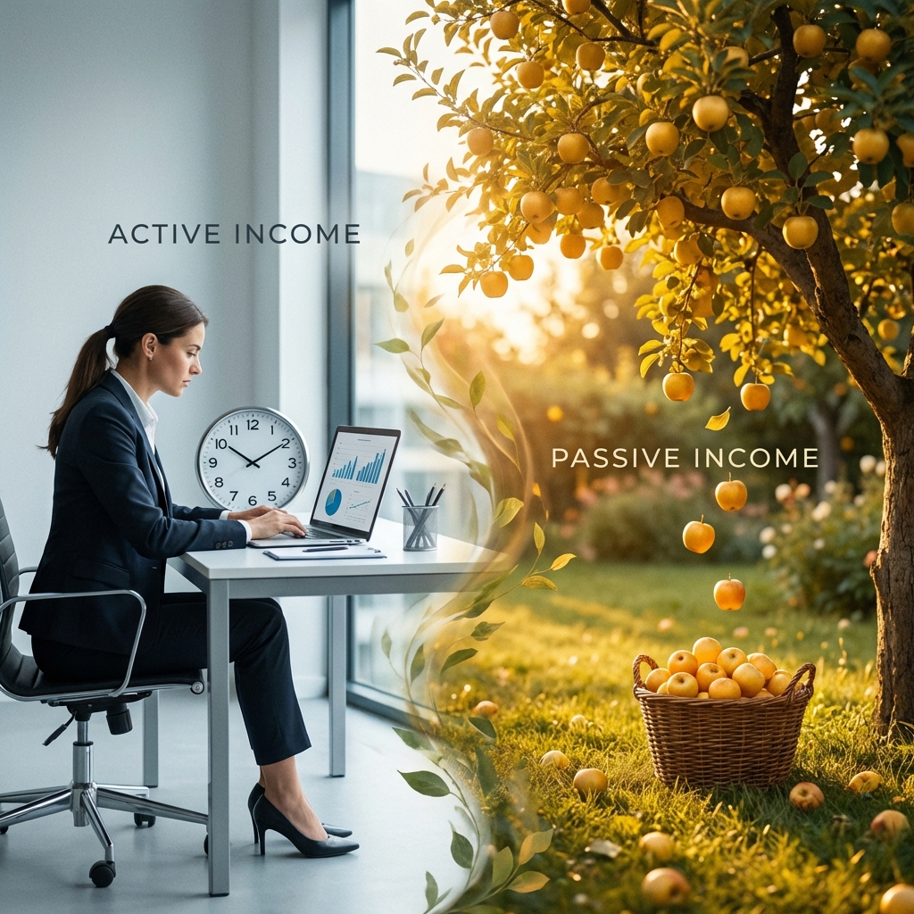 Active vs passive income explained with real-life wealth examples